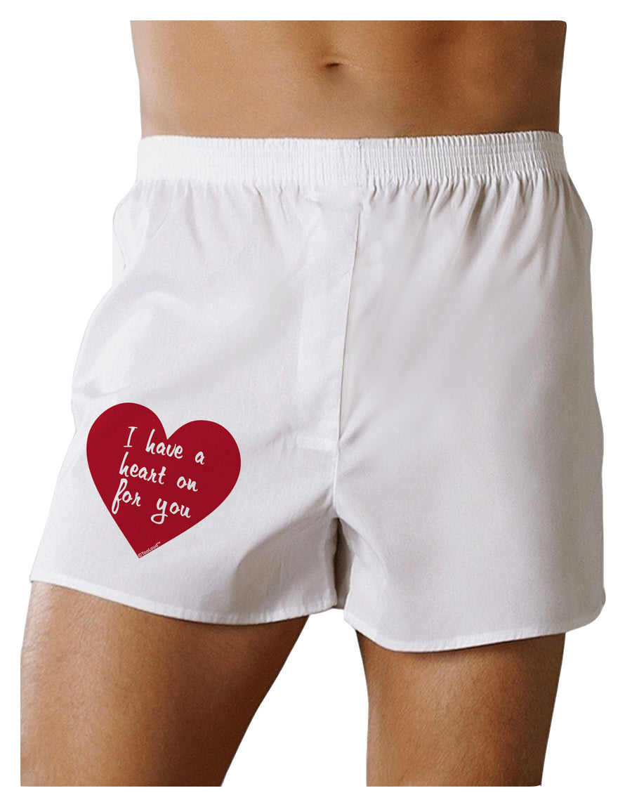 I Have a Heart On For You Boxer Shorts-Boxer Shorts-TooLoud-White-Small-Davson Sales