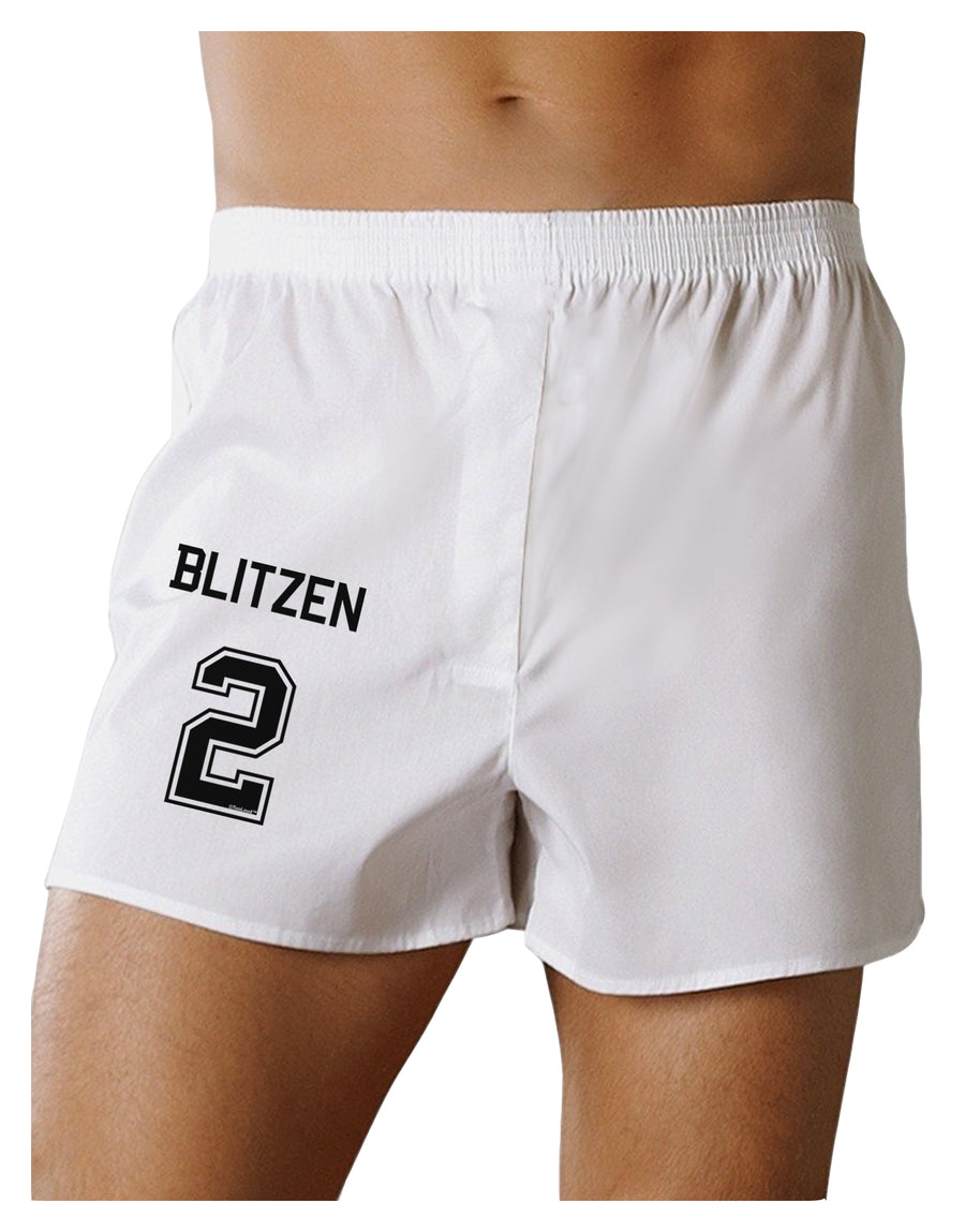 Reindeer Jersey - Blitzen 2 Boxers Shorts-Boxer Shorts-TooLoud-White-Small-Davson Sales