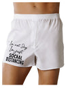 I'm not Shy I'm Just Social Distancing Boxers Shorts-Mens Boxers-TooLoud-White-Small-Davson Sales
