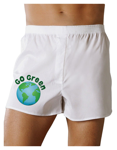 Go Green - Planet Earth Boxer Shorts-Boxer Shorts-TooLoud-White-Small-Davson Sales