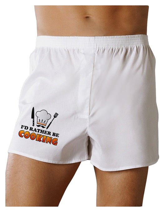 I'd Rather Be Cooking Boxer Shorts-Boxer Shorts-TooLoud-White-Small-Davson Sales