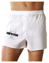 Biohazard Survivor - Zombie Apocalypse Boxer Shorts-Boxer Shorts-TooLoud-White-Small-Davson Sales