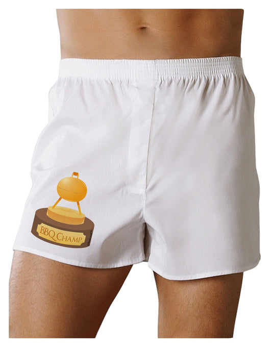 BBQ Champ - Golden Grill Trophy Boxer Shorts by TooLoud-Boxer Shorts-TooLoud-White-Small-Davson Sales