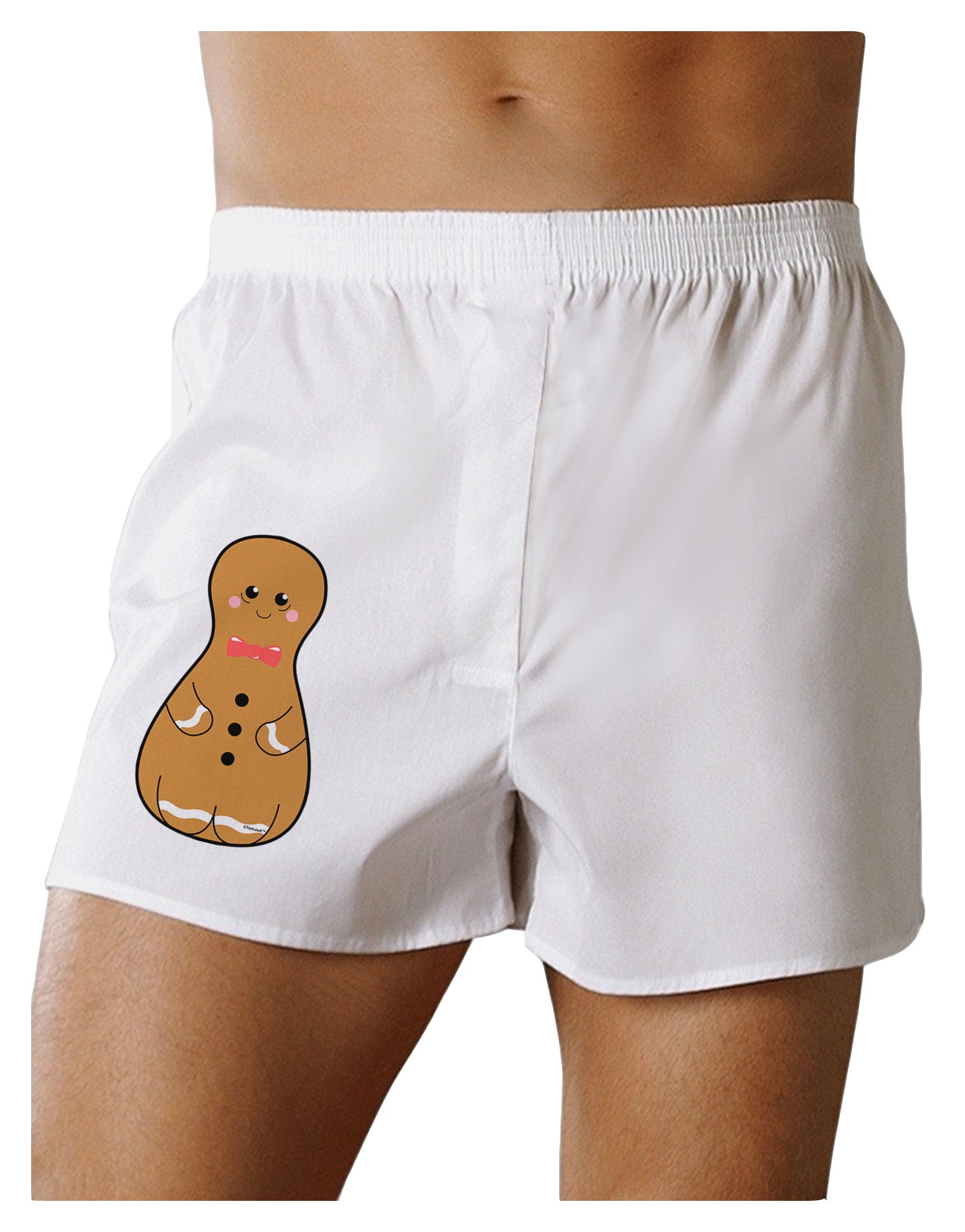 Cute Gingerbread Matryoshka Nesting Doll - Christmas Boxer Shorts-Boxer Shorts-TooLoud-White-Small-Davson Sales