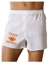 Texas Football Boxers Shorts by TooLoud-Boxer Shorts-TooLoud-White-Small-Davson Sales