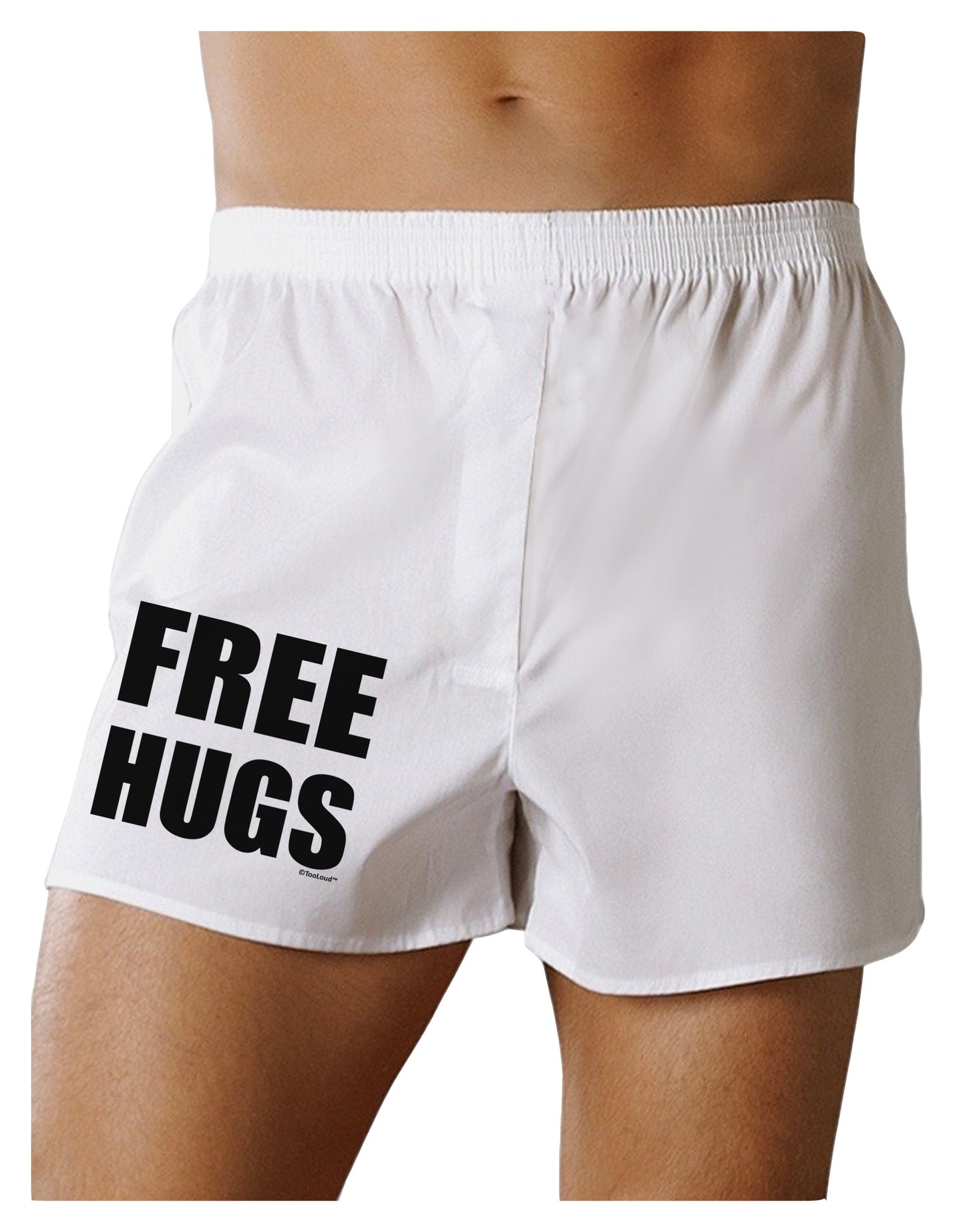 Free Hugs Boxer Shorts-Boxer Shorts-TooLoud-White-Small-Davson Sales