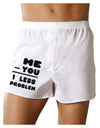 Me - You = 1 Less Problem Boxers Shorts-Boxer Shorts-TooLoud-White-Small-Davson Sales