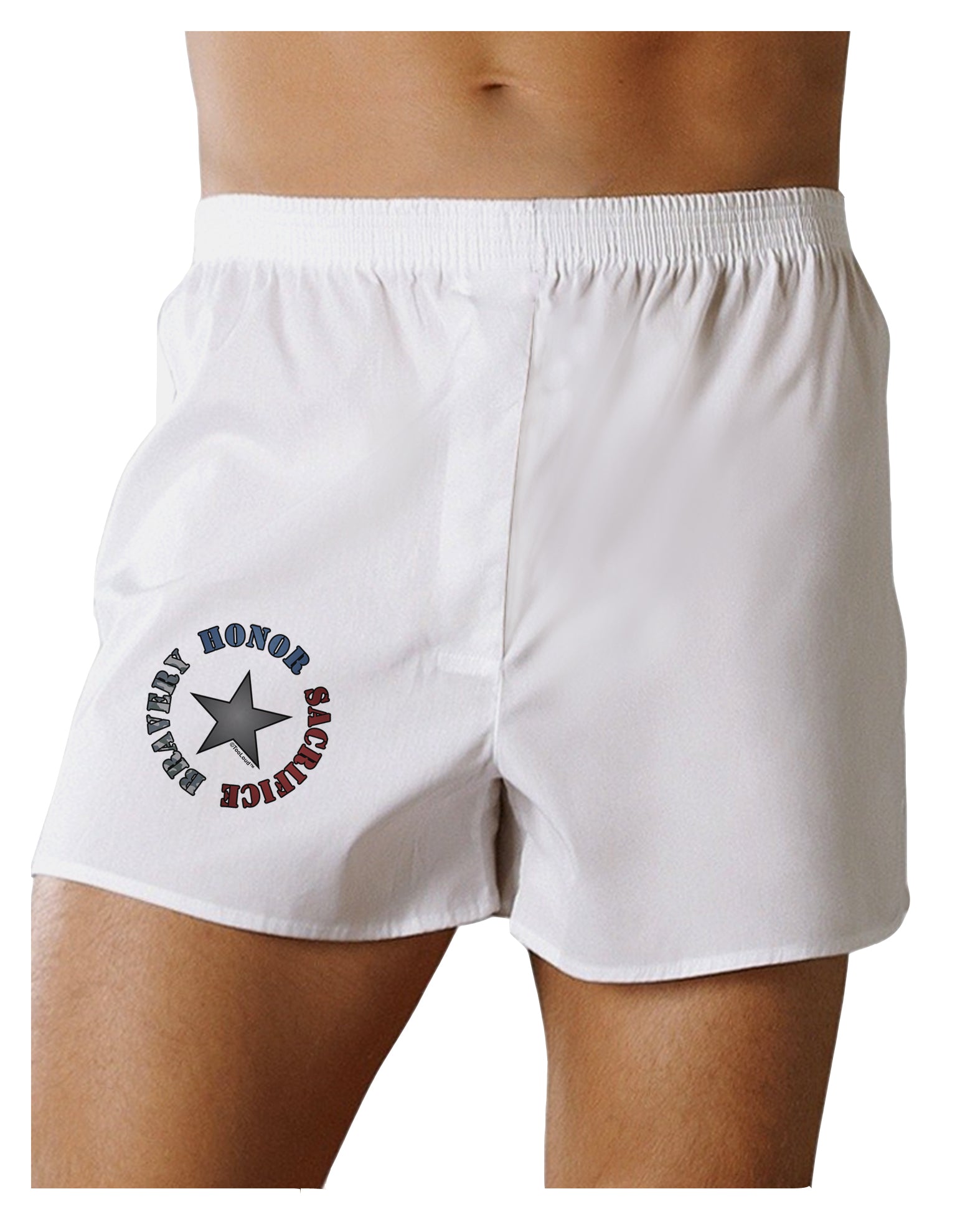 Honor Sacrifice Bravery Boxer Shorts by TooLoud-Boxer Shorts-TooLoud-White-Small-Davson Sales