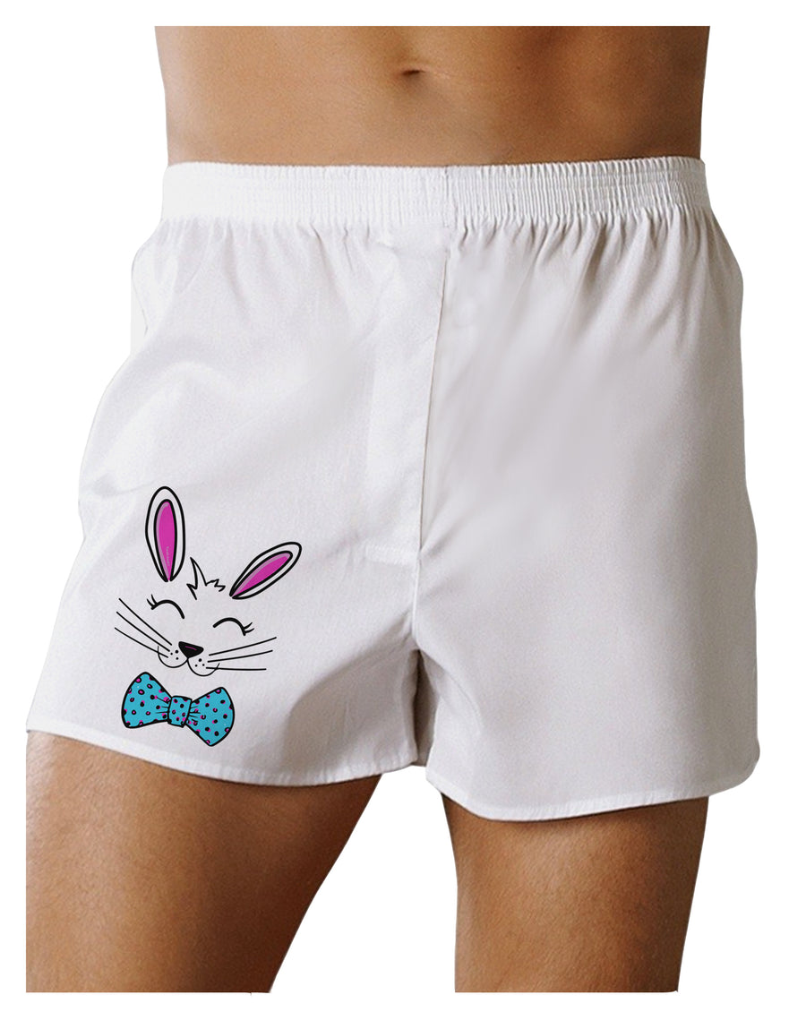 Happy Easter Bunny Face Boxers Shorts-Mens Boxers-TooLoud-White-Small-Davson Sales