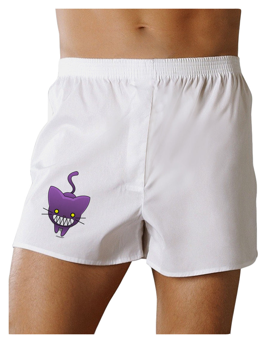 Evil Kitty Boxer Shorts-Boxer Shorts-TooLoud-White-Small-Davson Sales