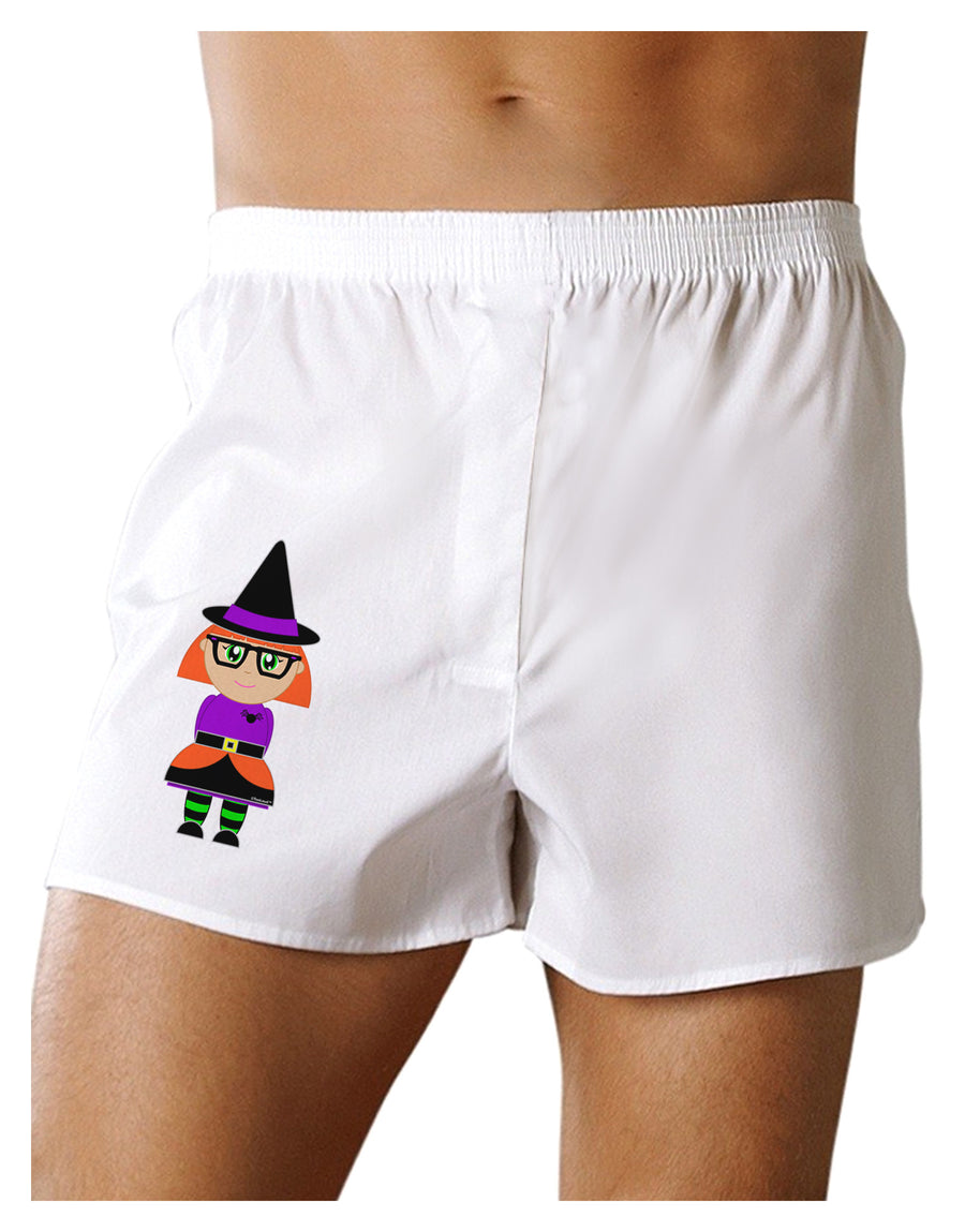 Cute Witch Halloween Boxer Shorts-Boxer Shorts-TooLoud-White-Small-Davson Sales