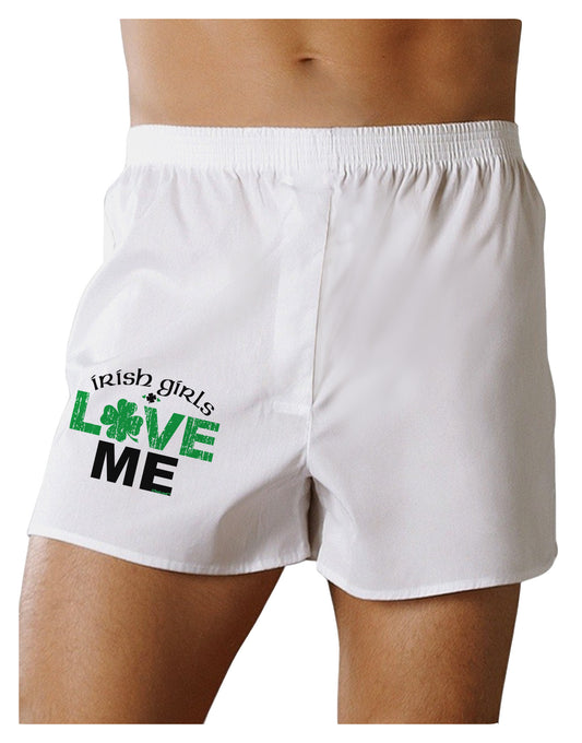 Irish Girls Love Me Boxer Shorts-Boxer Shorts-TooLoud-White-Small-Davson Sales