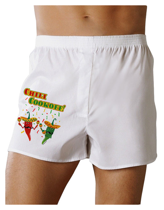 Chili Cookoff! Chile Peppers Boxer Shorts-Boxer Shorts-TooLoud-White-Small-Davson Sales