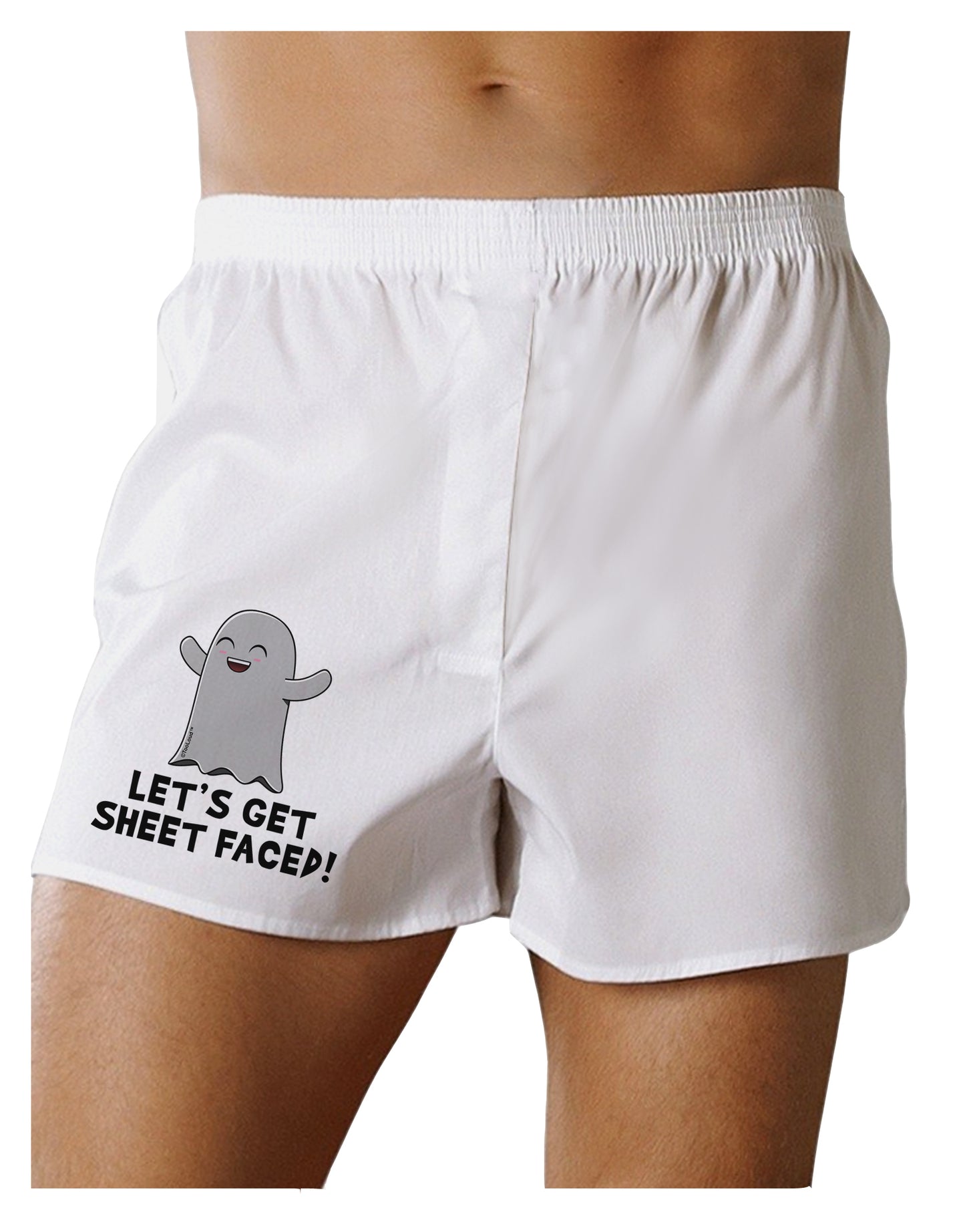 Let's Get Sheet Faced Boxer Shorts by TooLoud-Boxer Shorts-TooLoud-White-Small-Davson Sales
