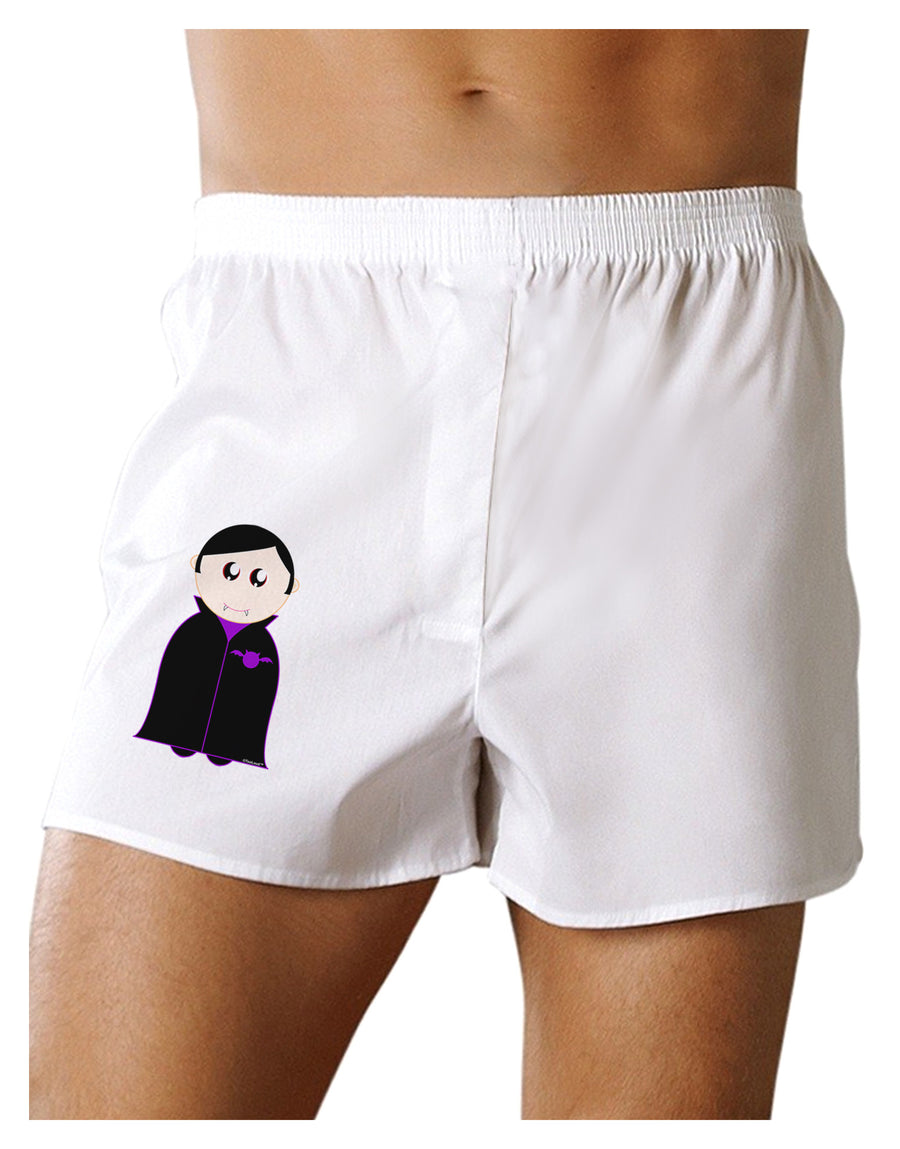 Cute Vampire Boy Halloween Boxer Shorts-Boxer Shorts-TooLoud-White-Small-Davson Sales