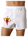 Red Hot Mexican Chili Pepper Boxer Shorts-Boxer Shorts-TooLoud-White-Small-Davson Sales