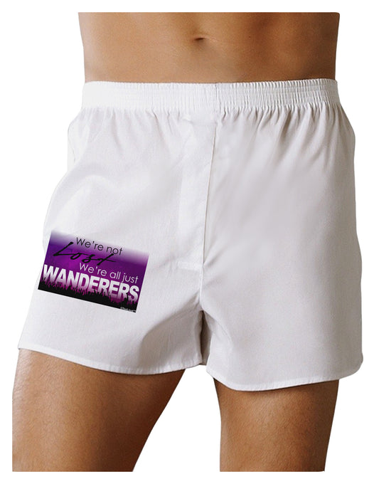 We're All Just Wanderers Boxer Shorts-Boxer Shorts-TooLoud-White-Small-Davson Sales