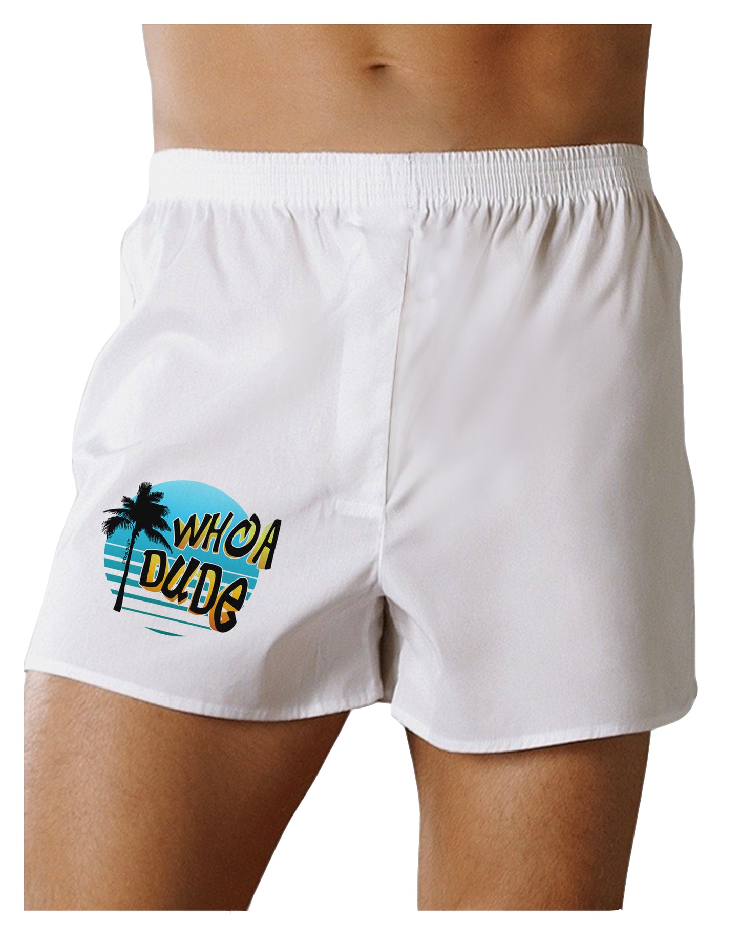 Whoa Dude Boxer Shorts by TooLoud-Boxer Shorts-TooLoud-White-Small-Davson Sales