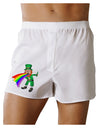 Puking Rainbow Leprechaun Boxer Shorts-Boxer Shorts-TooLoud-White-Small-Davson Sales