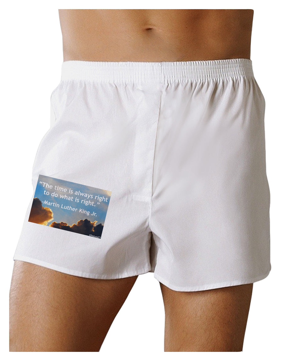 The Time Is Always Right Boxer Shorts-Boxer Shorts-TooLoud-White-Small-Davson Sales