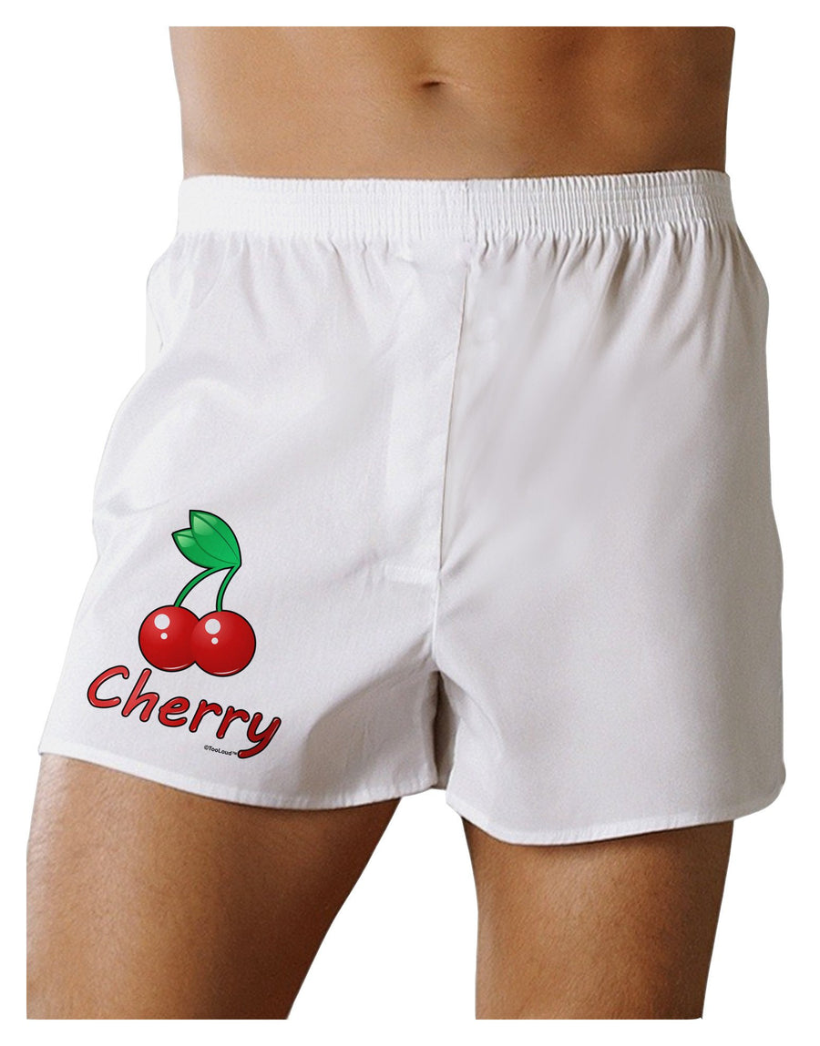 Cherry Text Boxer Shorts-Boxer Shorts-TooLoud-White-XX-Large-Davson Sales