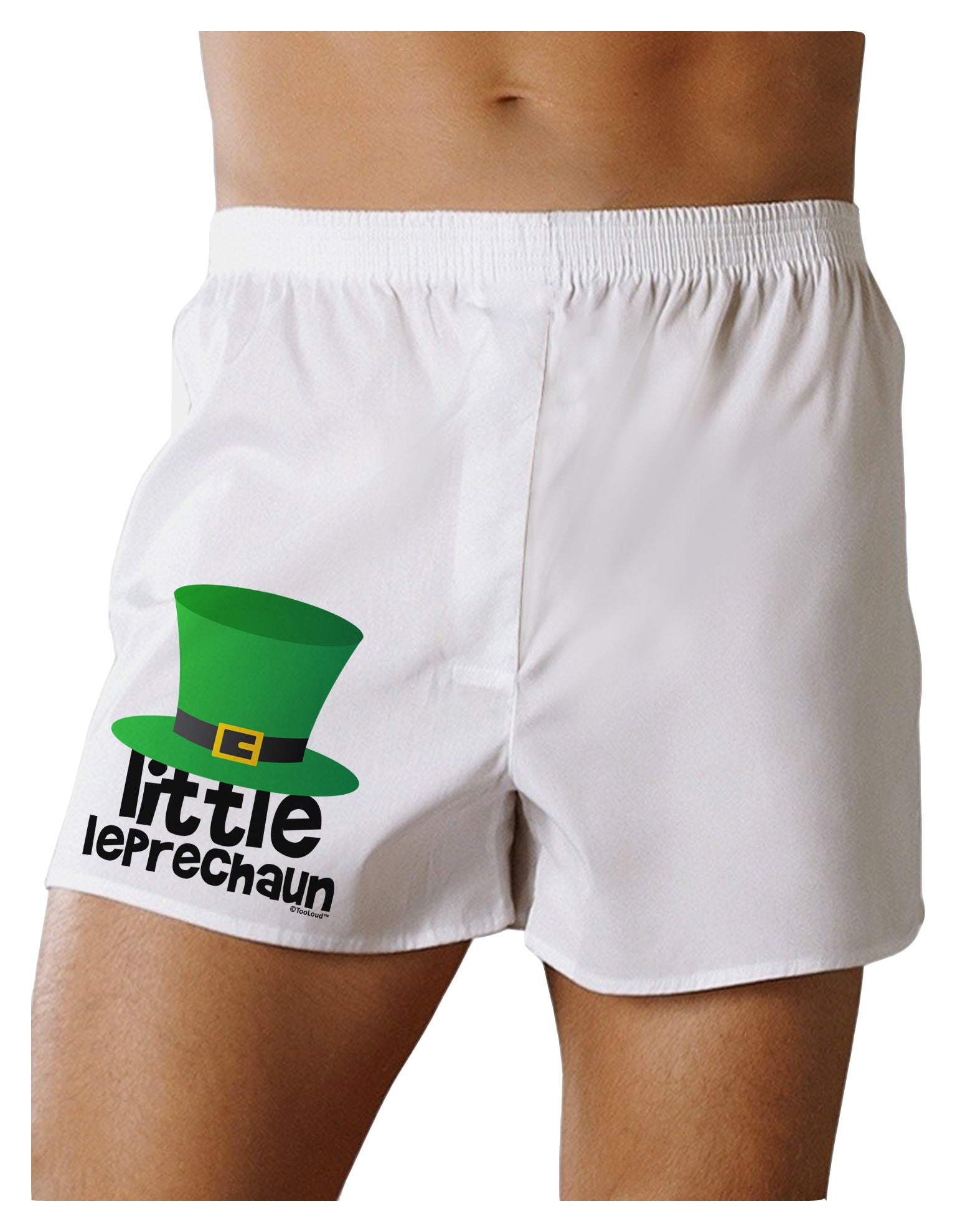 Little Leprechaun - St. Patrick's Day Boxer Shorts by TooLoud-Boxer Shorts-TooLoud-White-Small-Davson Sales