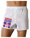 These Colors Don't Run But I Do - Patriotic Workout Boxer Shorts-Boxer Shorts-TooLoud-White-Small-Davson Sales