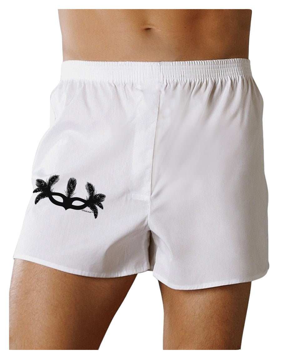 Masquerade Mask Silhouette Boxer Shorts by TooLoud-Boxer Shorts-TooLoud-White-Small-Davson Sales