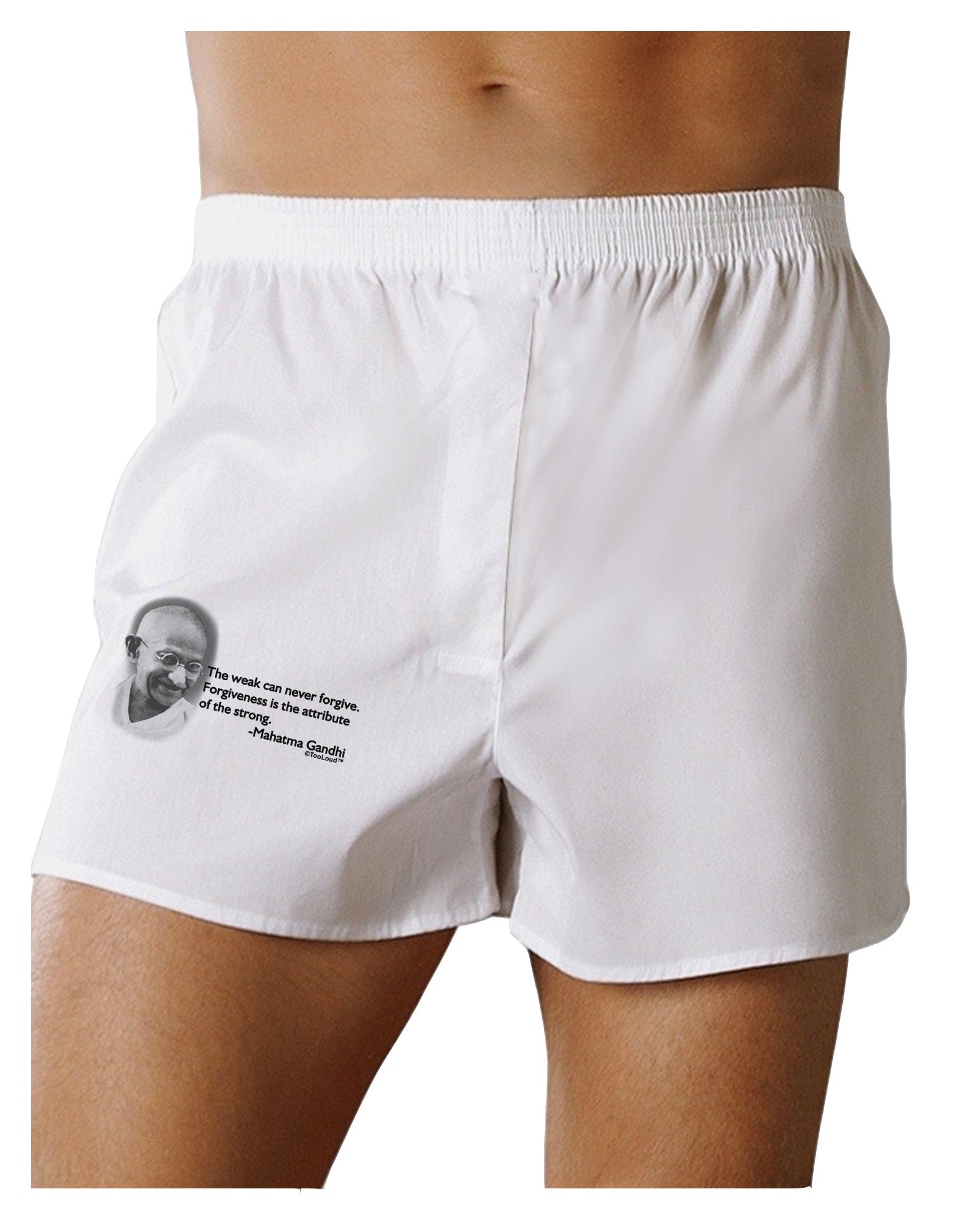 The Weak Can Never Forgive Boxer Shorts-Boxer Shorts-TooLoud-White-Small-Davson Sales