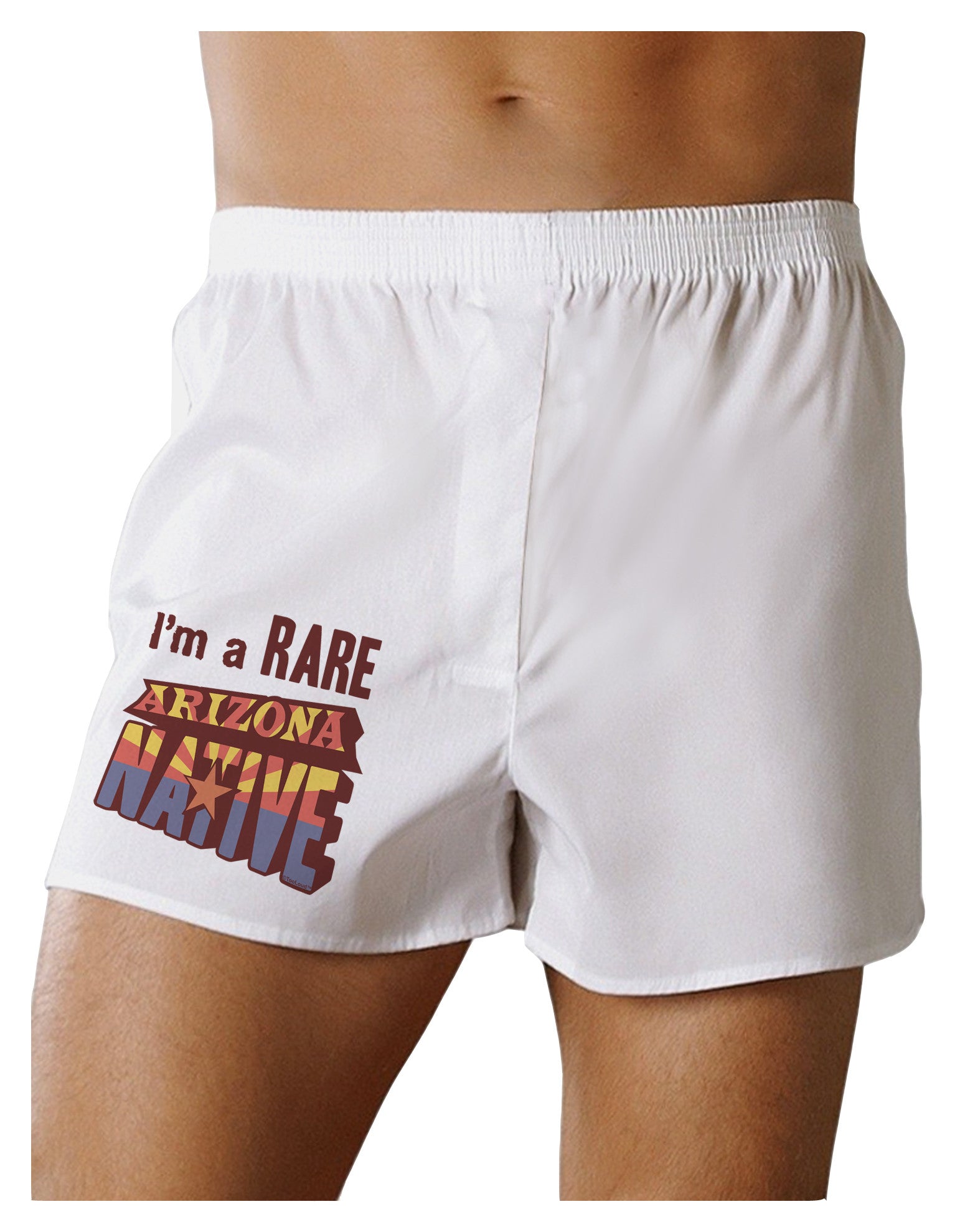 I'm a Rare Arizona Native Boxer Shorts-Boxer Shorts-TooLoud-White-Small-Davson Sales