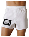 T-Rex and Triceratops Silhouettes Design Boxer Shorts by TooLoud-Boxer Shorts-TooLoud-White-Small-Davson Sales