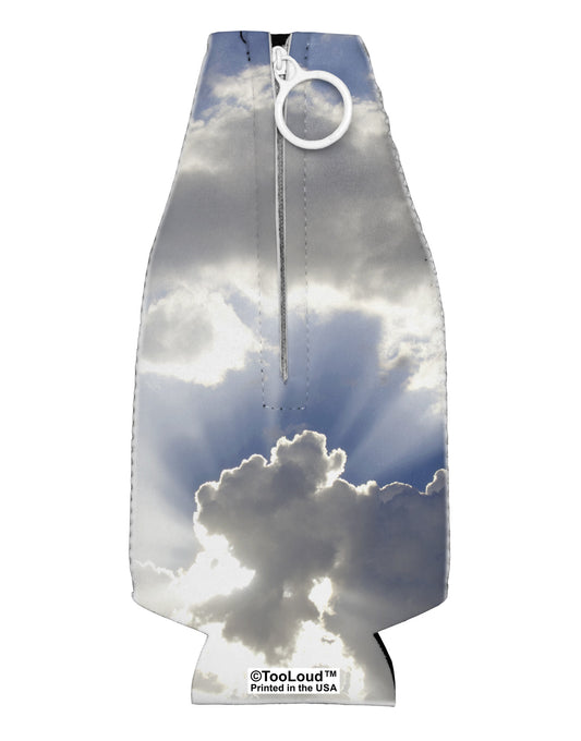 Blue Sky Silver Linings Collapsible Neoprene Bottle Insulator All Over Print-Bottle Insulator-TooLoud-White-Davson Sales