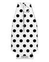 Black Polka Dots on White Collapsible Neoprene Bottle Insulator All Over Print by TooLoud