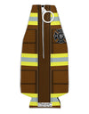 Firefighter Brown AOP Collapsible Neoprene Bottle Insulator All Over Print-Bottle Insulator-TooLoud-White-Davson Sales