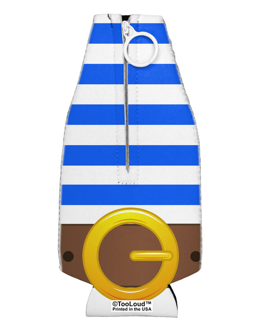 Pirate Crew Costume - Blue Collapsible Neoprene Bottle Insulator All Over Print-Bottle Insulator-TooLoud-White-Davson Sales
