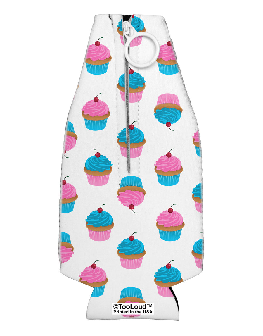 Cute Cupcakes AOP Collapsible Neoprene Bottle Insulator All Over Print-Bottle Insulator-TooLoud-White-Davson Sales