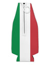 Italian Flag All Over Collapsible Neoprene Bottle Insulator All Over Print-Bottle Insulator-TooLoud-White-Davson Sales