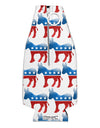 Democratic Symbol All Over Collapsible Neoprene Bottle Insulator All Over Print-Bottle Insulator-TooLoud-White-Davson Sales