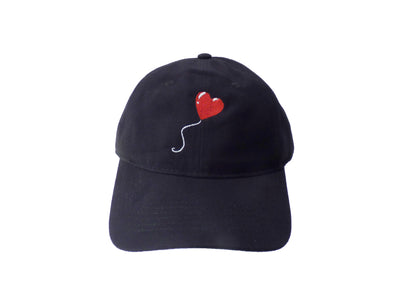 Cute Red Heart Balloon Adult Baseball Cap Hat-Baseball Cap-TooLoud-Black-One Size-Davson Sales