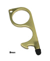 No Touch Door Opener Accessory Tool Handle with Stylus-Accessories-Any Mask-Brass-Davson Sales