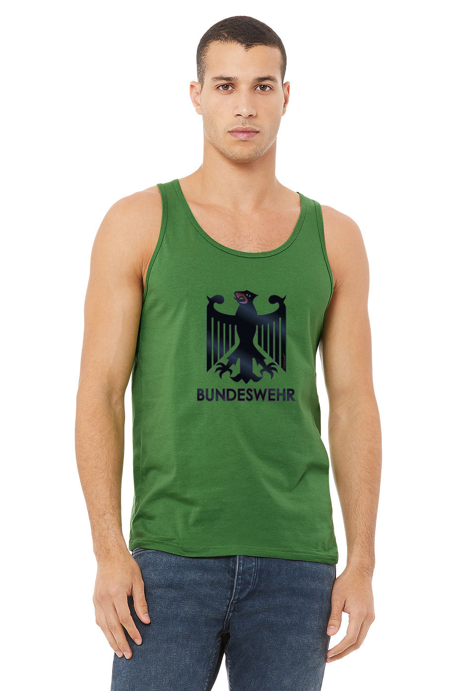 Bundeswehr Logo with Text Loose Tank Top-Loose Tank Top-TooLoud-Leaf-Small-Davson Sales