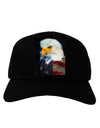 Patriotic Bald Eagle - American Flag Adult Dark Baseball Cap Hat by TooLoud-Baseball Cap-TooLoud-Black-One Size-Davson Sales