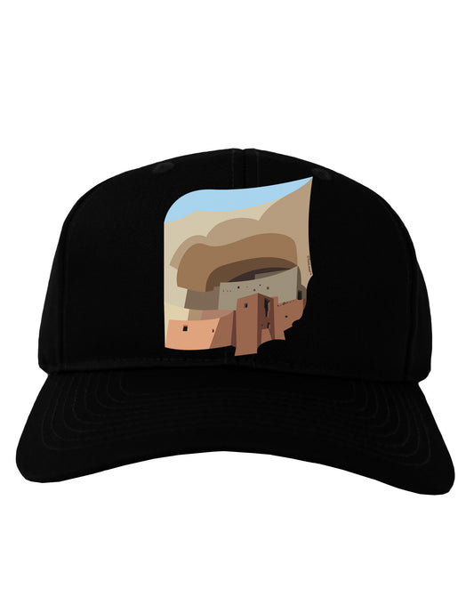 Montezuma Castle Artwork Adult Dark Baseball Cap Hat-Baseball Cap-TooLoud-Black-One Size-Davson Sales