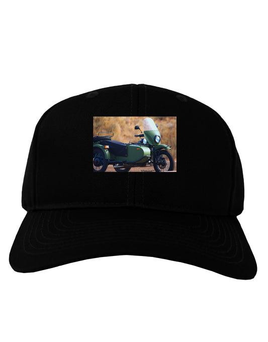 Sidecar Motorcycle Photo Adult Dark Baseball Cap Hat-Baseball Cap-TooLoud-Black-One Size-Davson Sales