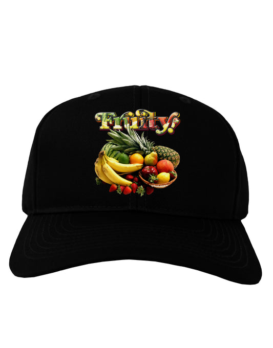 Fruity Fruit Basket 2 Adult Dark Baseball Cap Hat-Baseball Cap-TooLoud-Black-One Size-Davson Sales