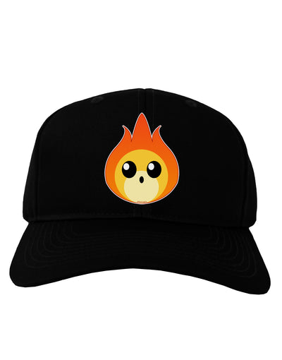 Cute Fireball Design Adult Dark Baseball Cap Hat-Baseball Cap-TooLoud-Black-One Size-Davson Sales