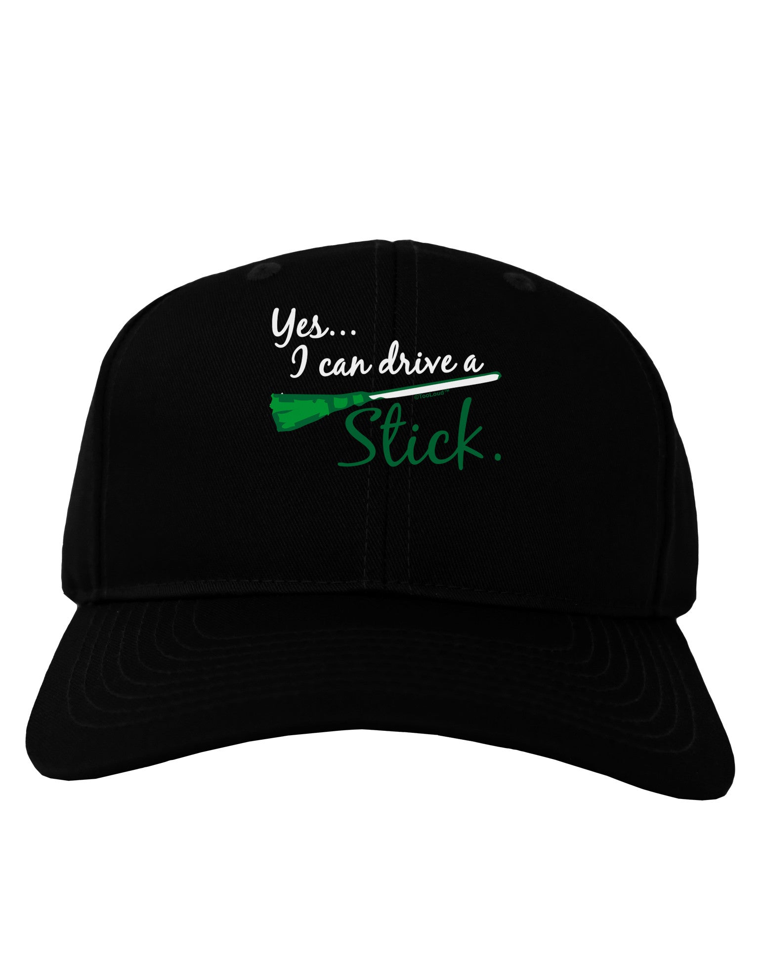 Drive Stick Green Adult Dark Baseball Cap Hat-Baseball Cap-TooLoud-Black-One Size-Davson Sales
