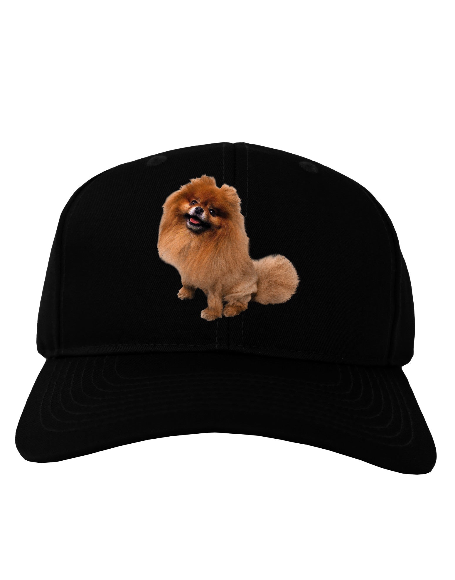 Pomeranian Sitting All Cute-Like Adult Dark Baseball Cap Hat-Baseball Cap-TooLoud-Black-One Size-Davson Sales