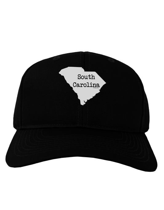 South Carolina - United States Shape Adult Dark Baseball Cap Hat by TooLoud-Baseball Cap-TooLoud-Black-One Size-Davson Sales