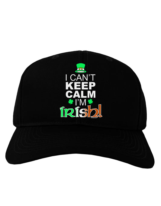 I Can't Keep Calm I'm Irish Adult Dark Baseball Cap Hat-Baseball Cap-TooLoud-Black-One Size-Davson Sales